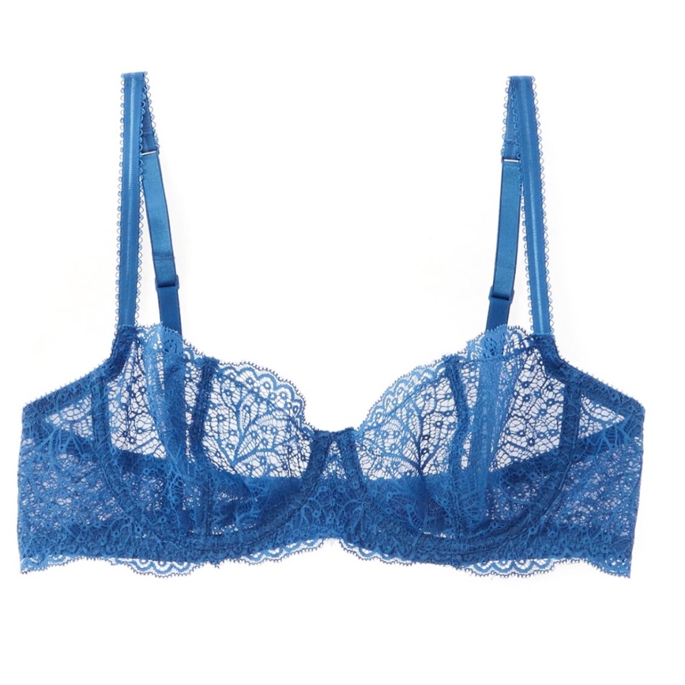 Journelle Allegra Balconette Bra 32B Blue